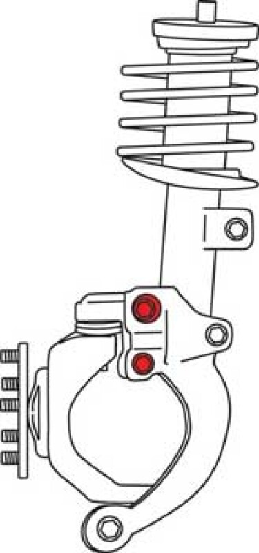 Buick LaCrosse Alignment Cam Bolt Kit - Front - SPC Performance - SPC 82130 HiPer Strut Camber Bolt Kit - `10-`27